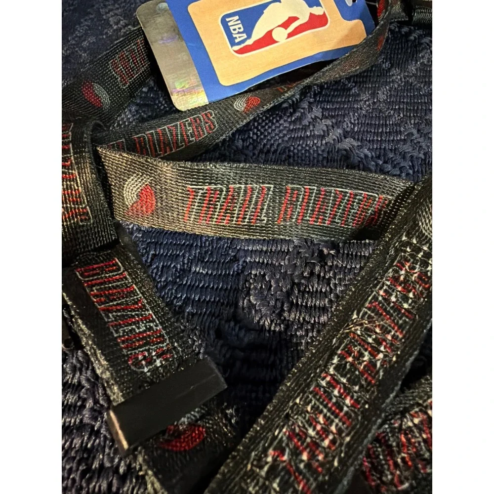 NBA Portland Trail Blazers Adjustable Dog Harness Black Red Logo New with Tags